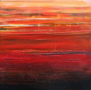 Le coucher ©Michel Romuald 60cmX60cm